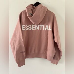 Fear of God Essentials 3M Logo Pullover Hoodie in the color "Blush